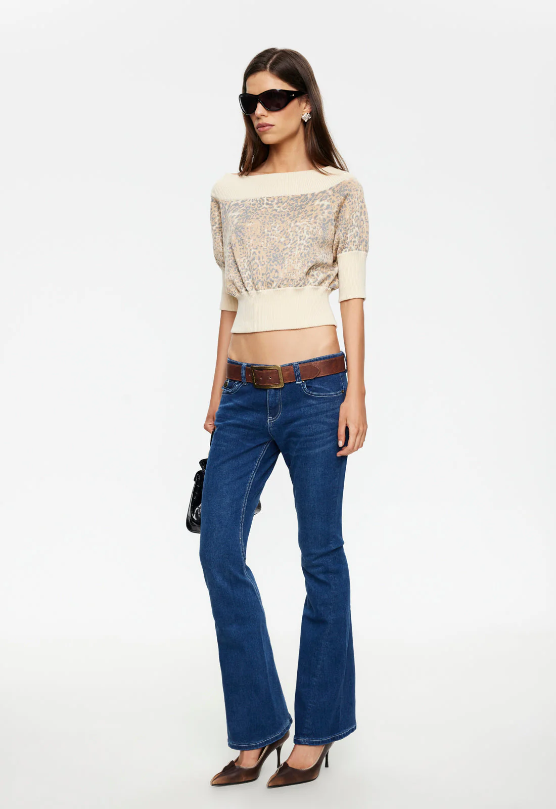 ADRIANA OFF SHOULDER TOP - LEOPARD - Image 3