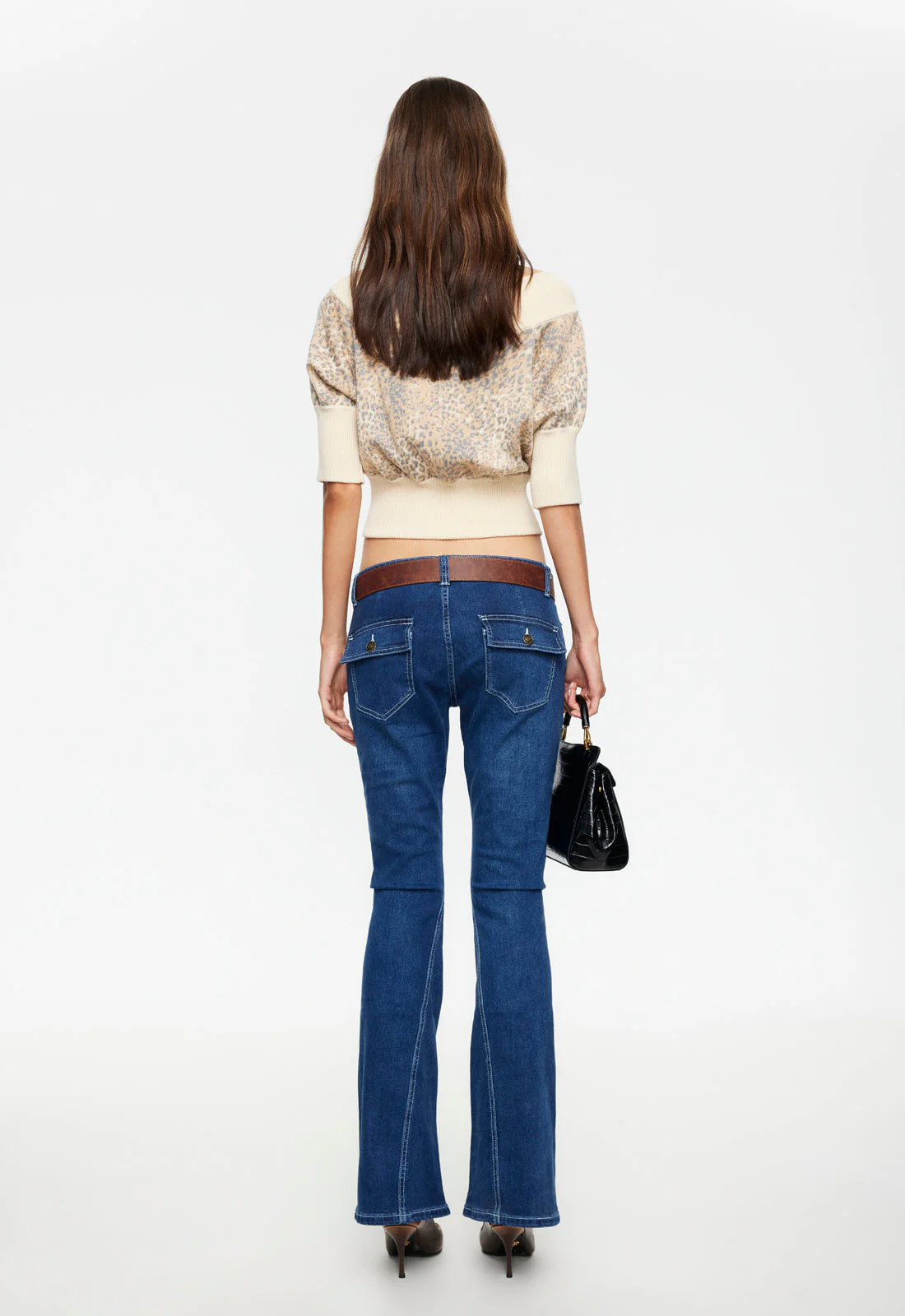ADRIANA OFF SHOULDER TOP - LEOPARD - Image 4