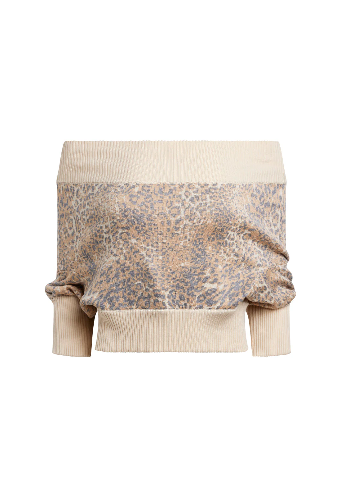 ADRIANA OFF SHOULDER TOP - LEOPARD - Image 6
