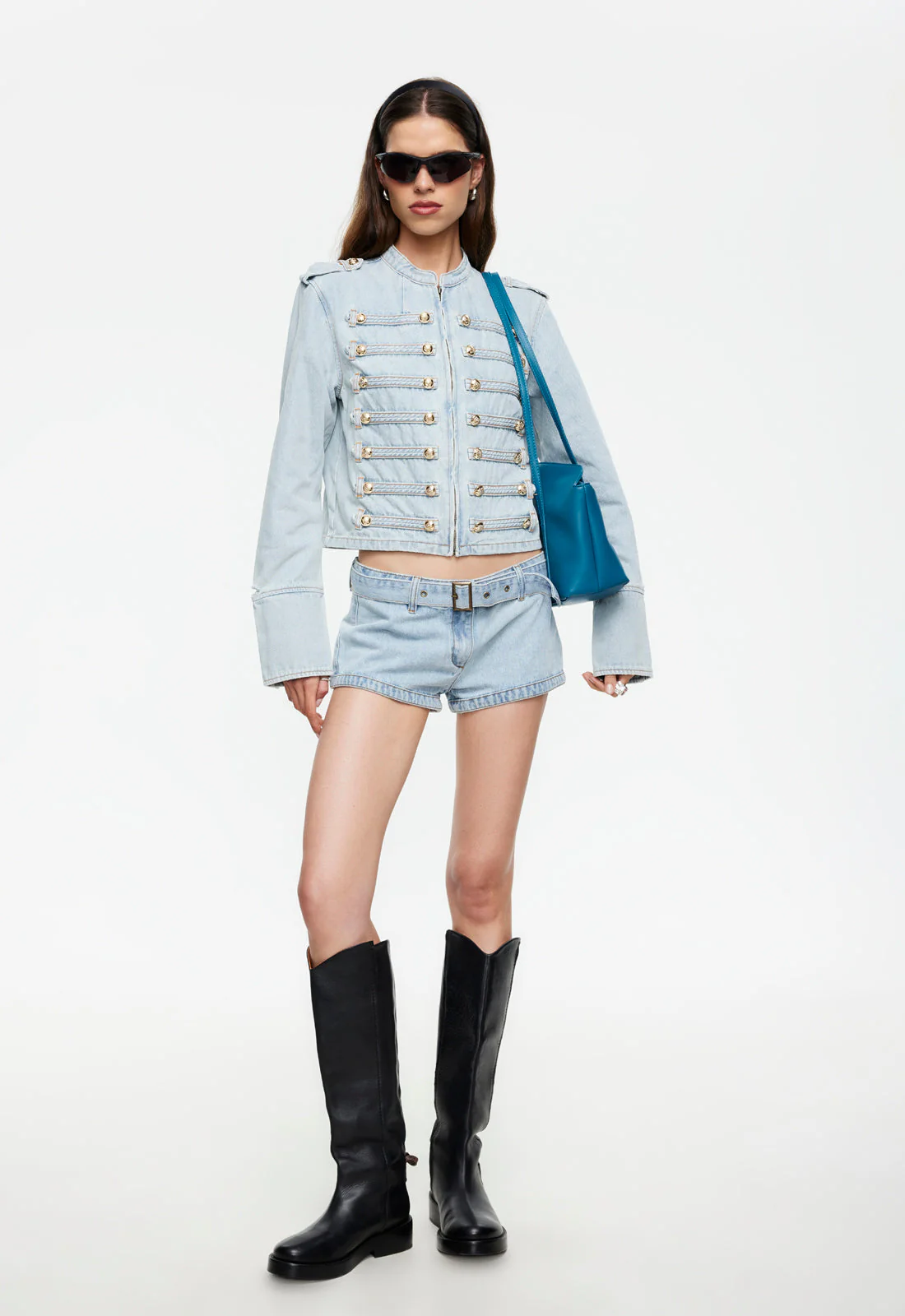 AFTERGLOW MINI SHORT - LIGHT DENIM - Image 3
