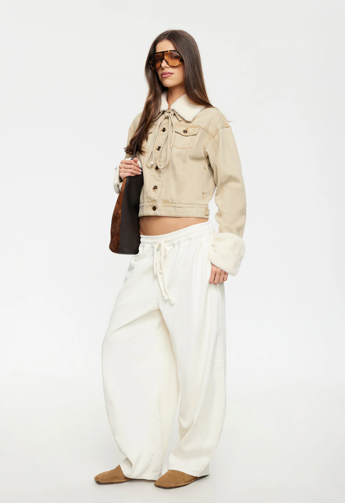 APRES DENIM JACKET - STONE - Image 3
