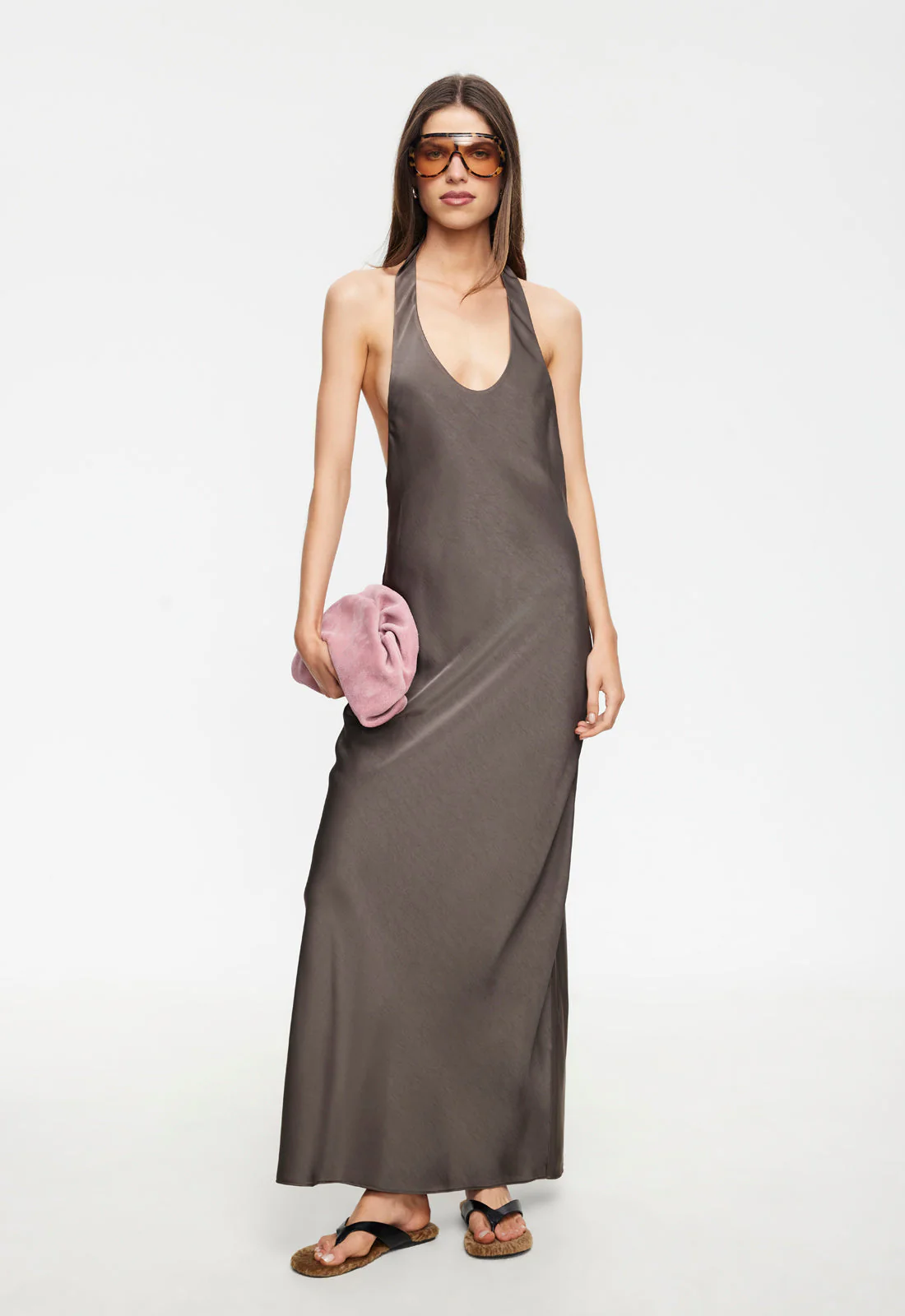BARE MAXI DRESS - MOCCA - Image 2