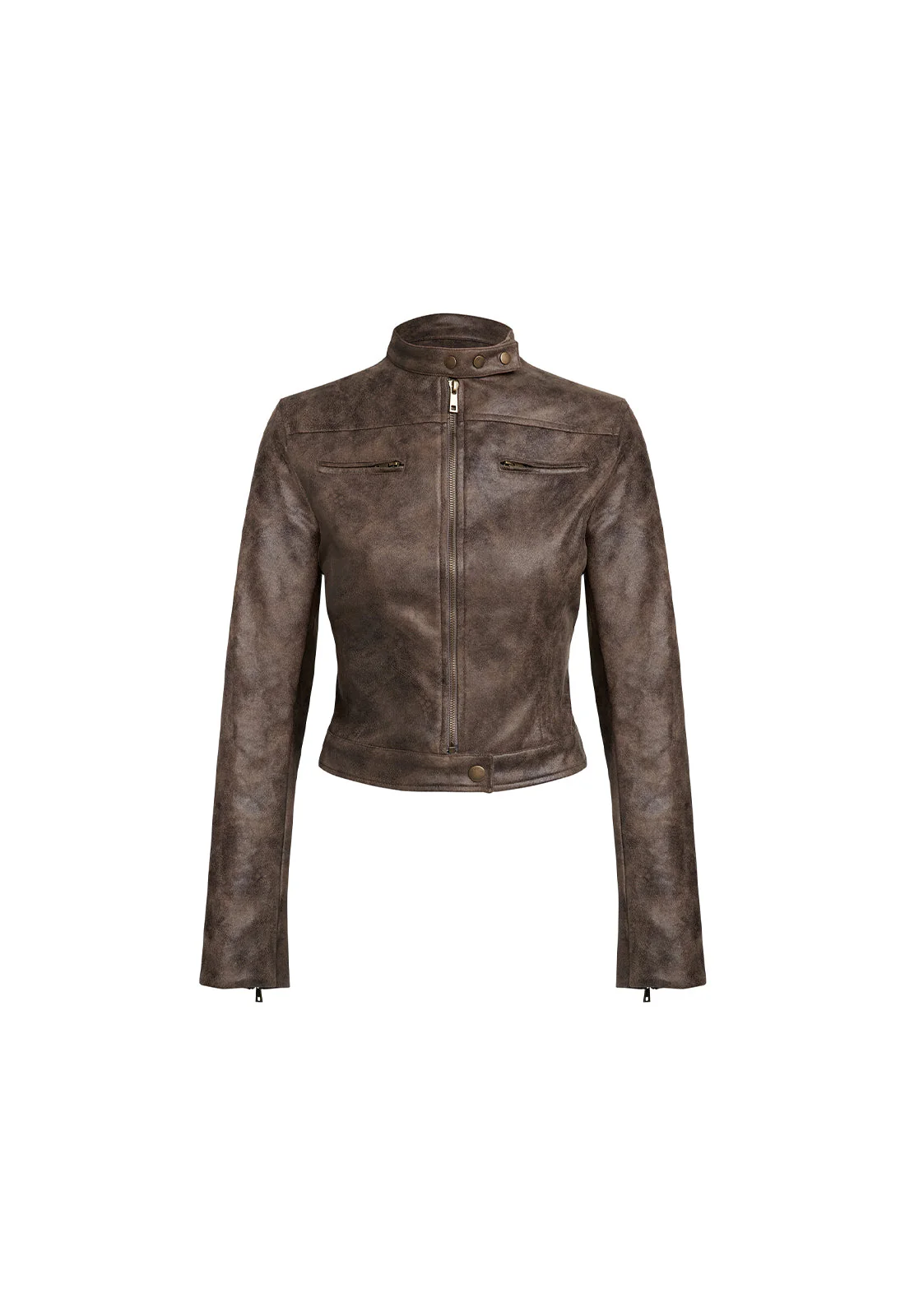 BELLA MOTO JACKET - CHOCOLATE - Image 5