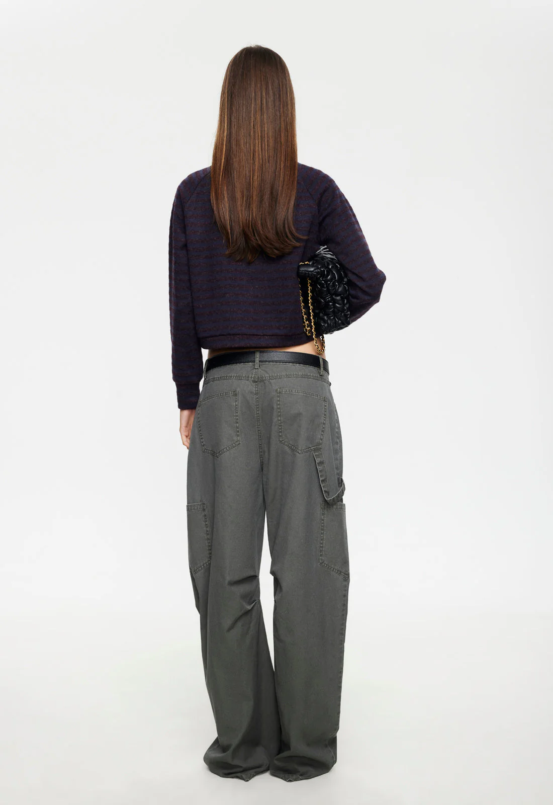 BLOOM KNIT JACKET - FOREST STRIPE - Image 5