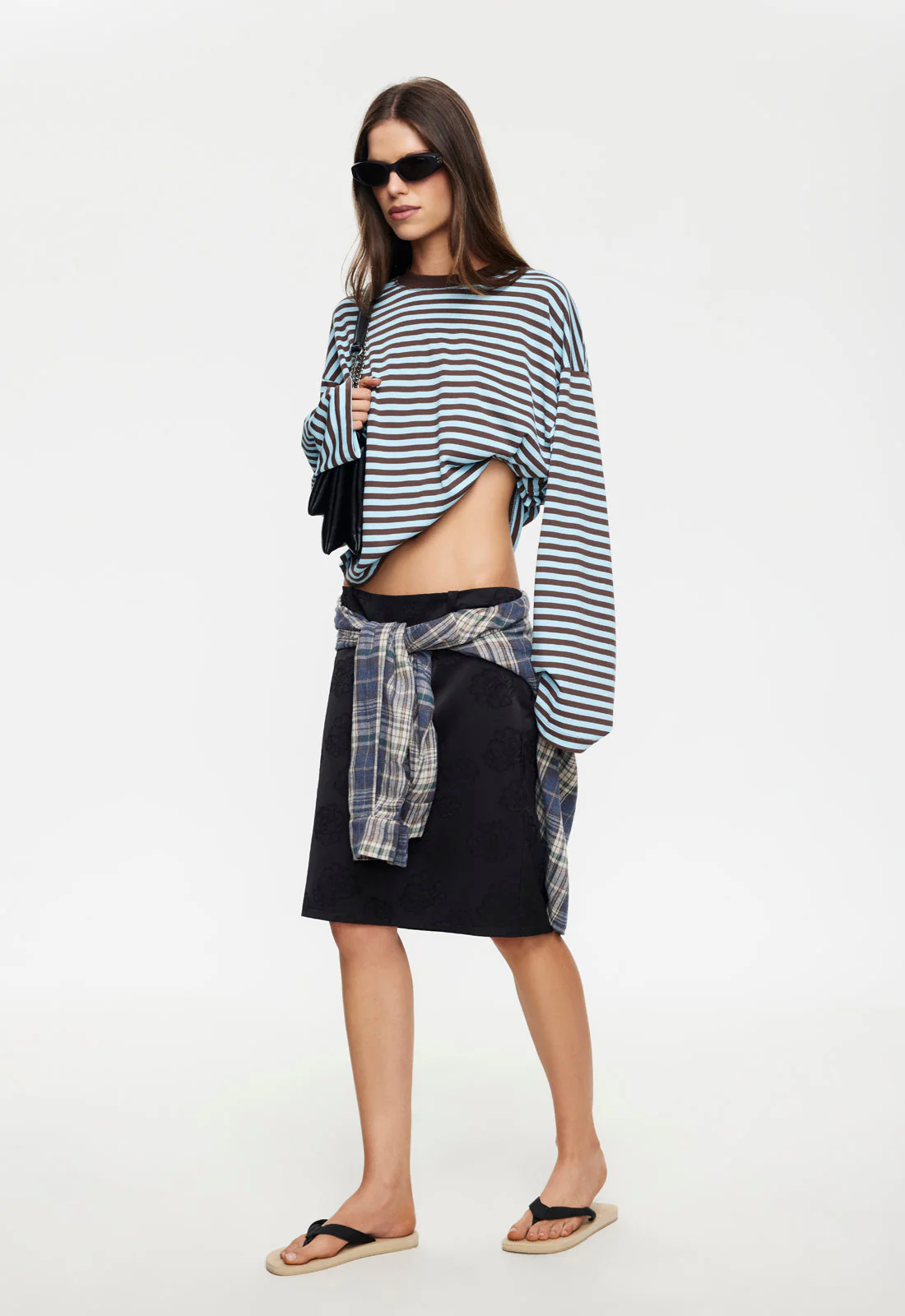 BLOOM LONG SLEEVE - CHOCOLATE SEA STRIPE - Image 3