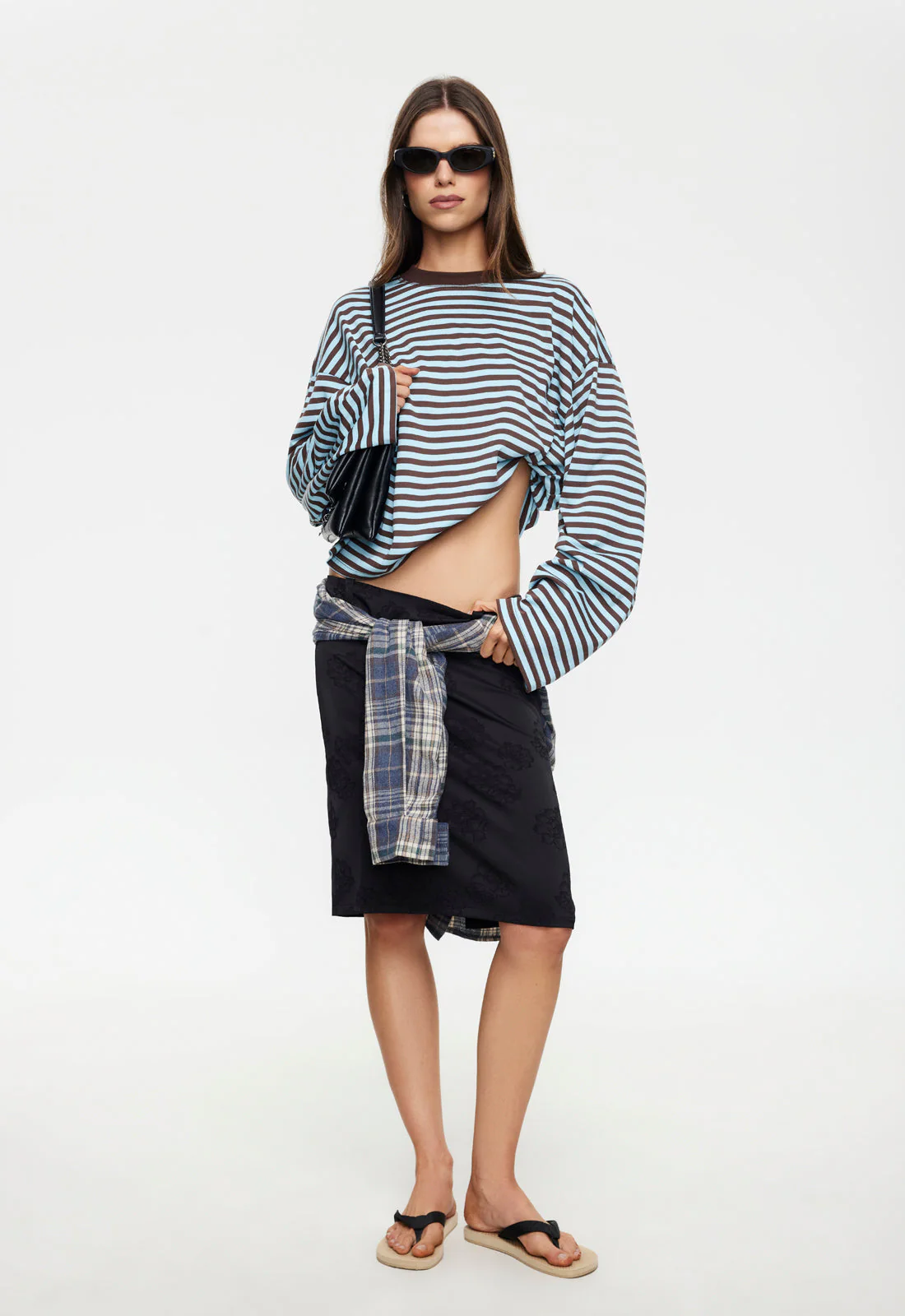 BLOOM LONG SLEEVE - CHOCOLATE SEA STRIPE - Image 4
