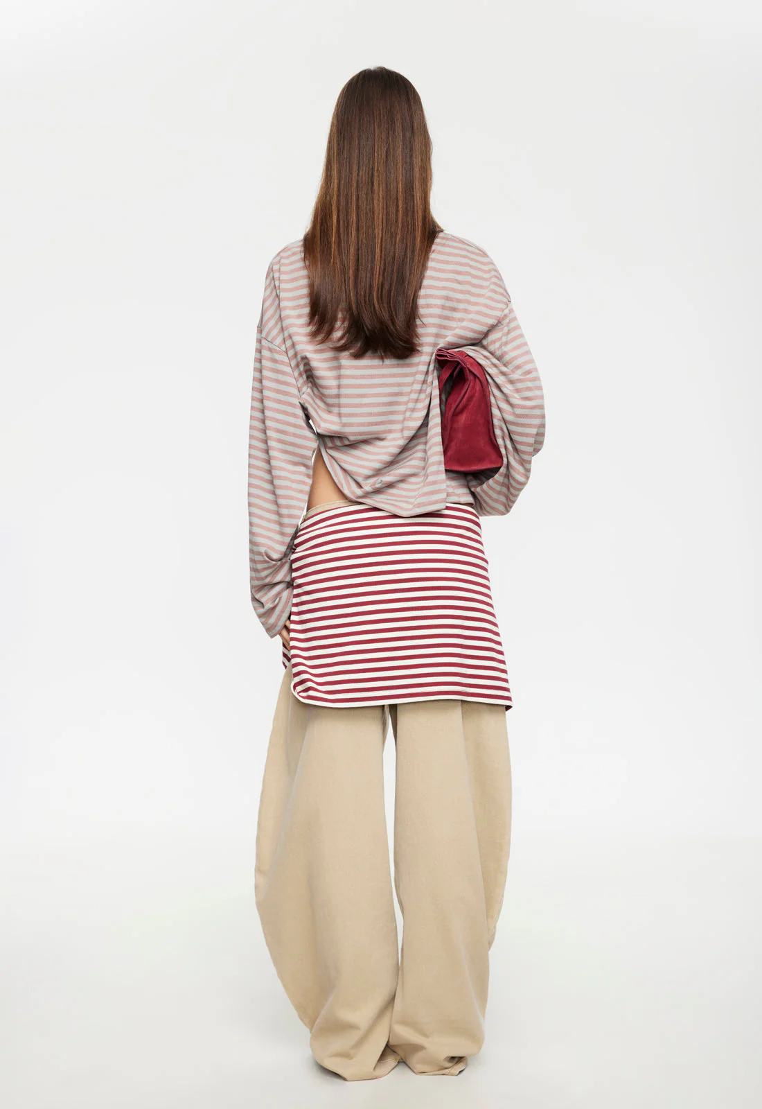BLOOM LONG SLEEVE - MUTED PASTELS STRIPE - Image 4