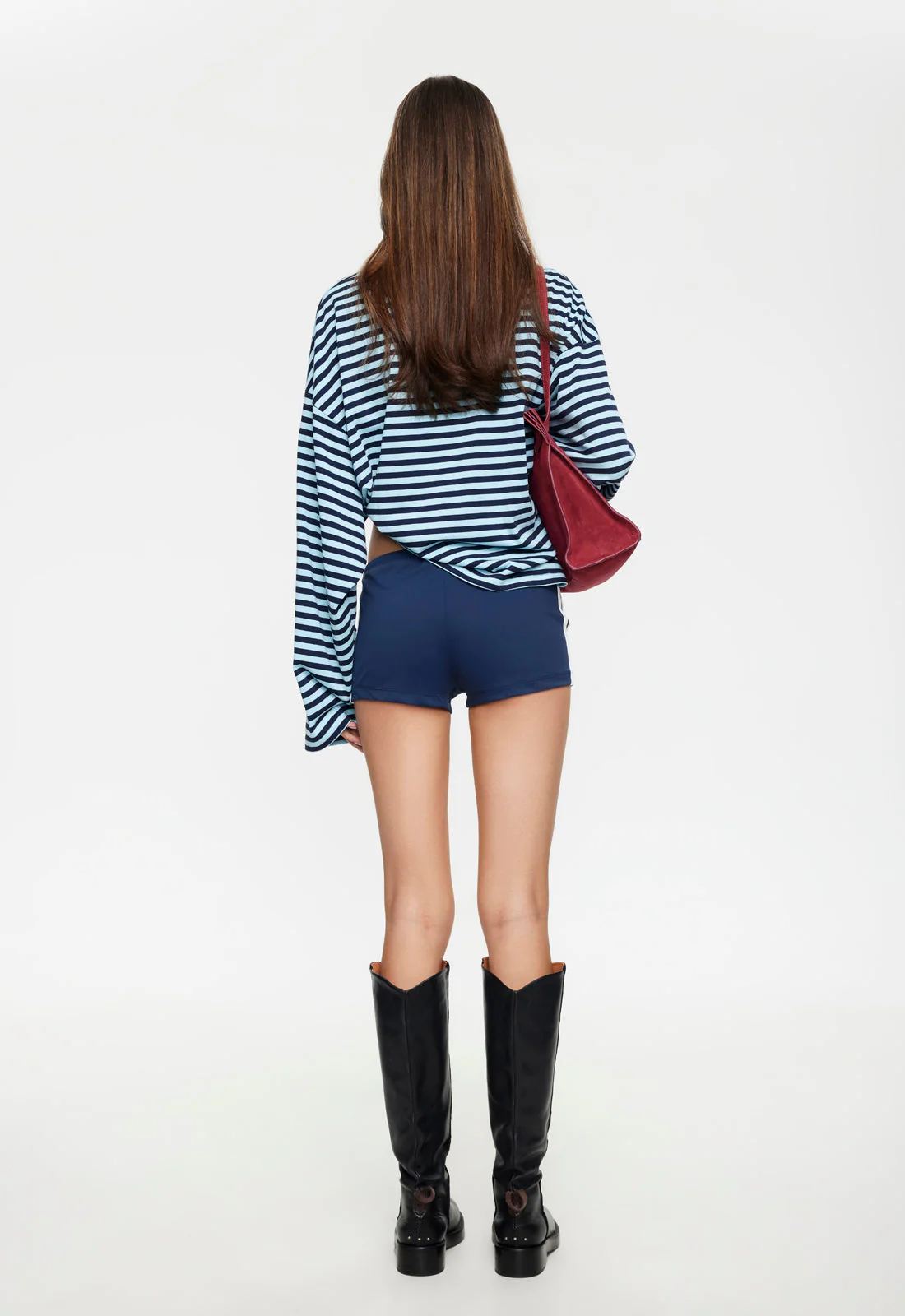 BLOOM LONG SLEEVE - NAVY SEA STRIPE - Image 5