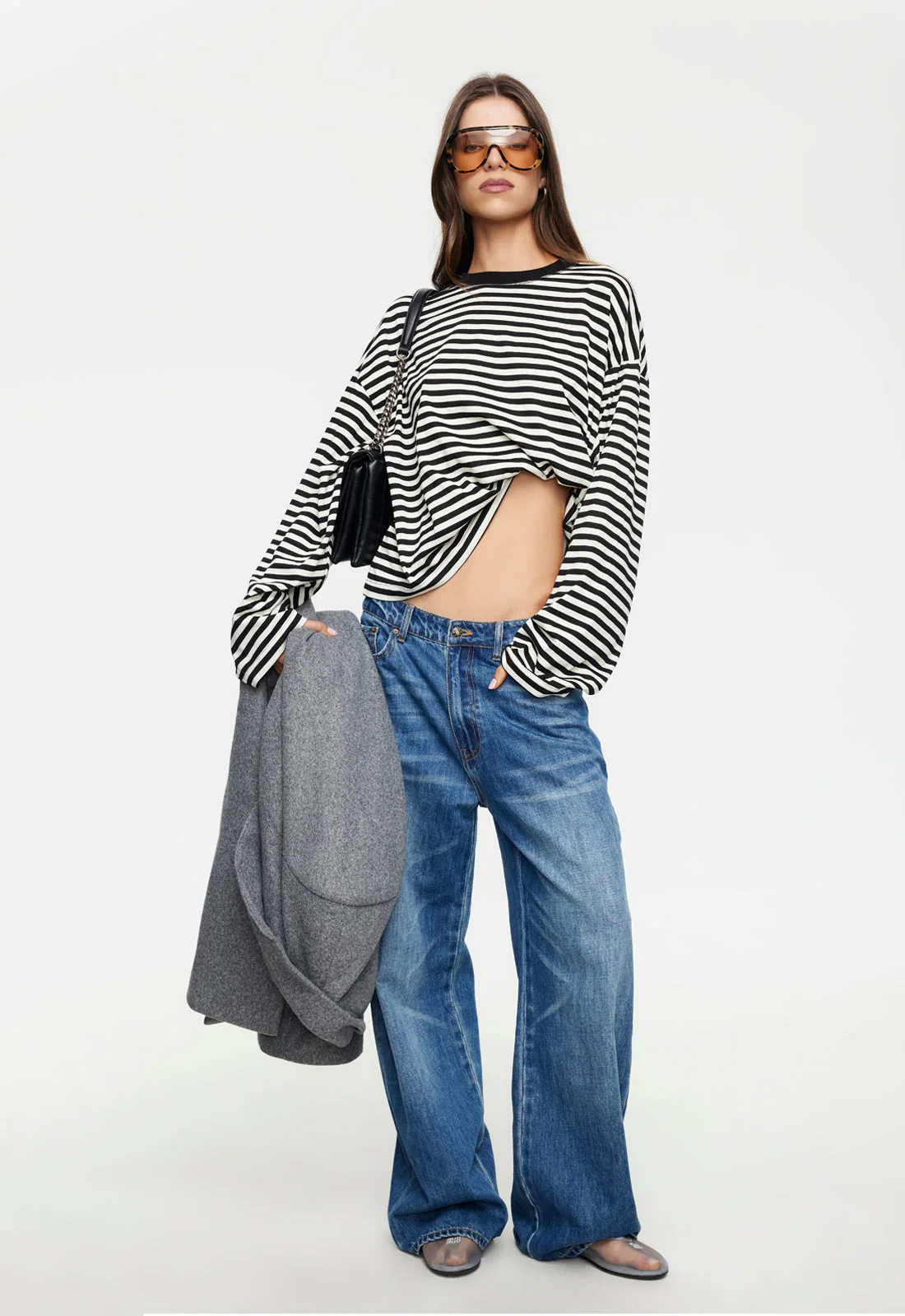 BLOOM LONG SLEEVE - ONYX STRIPE - Image 4