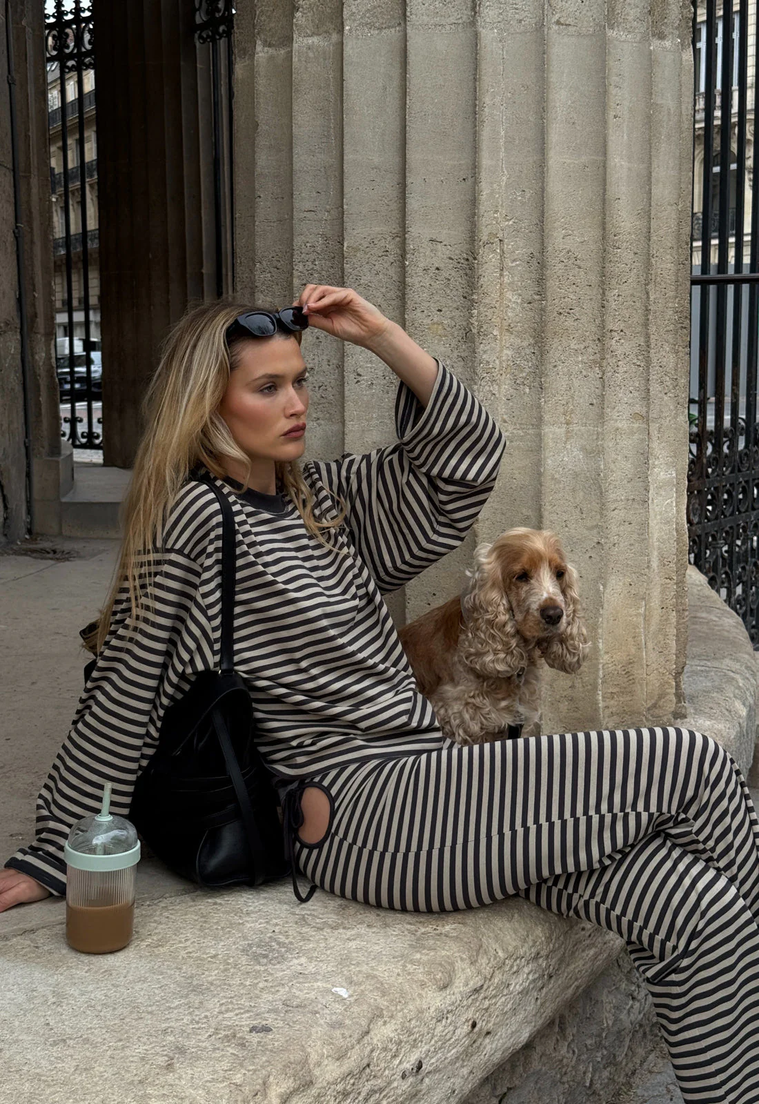 BLOOM LONG SLEEVE - SLATE STRIPE - Image 2