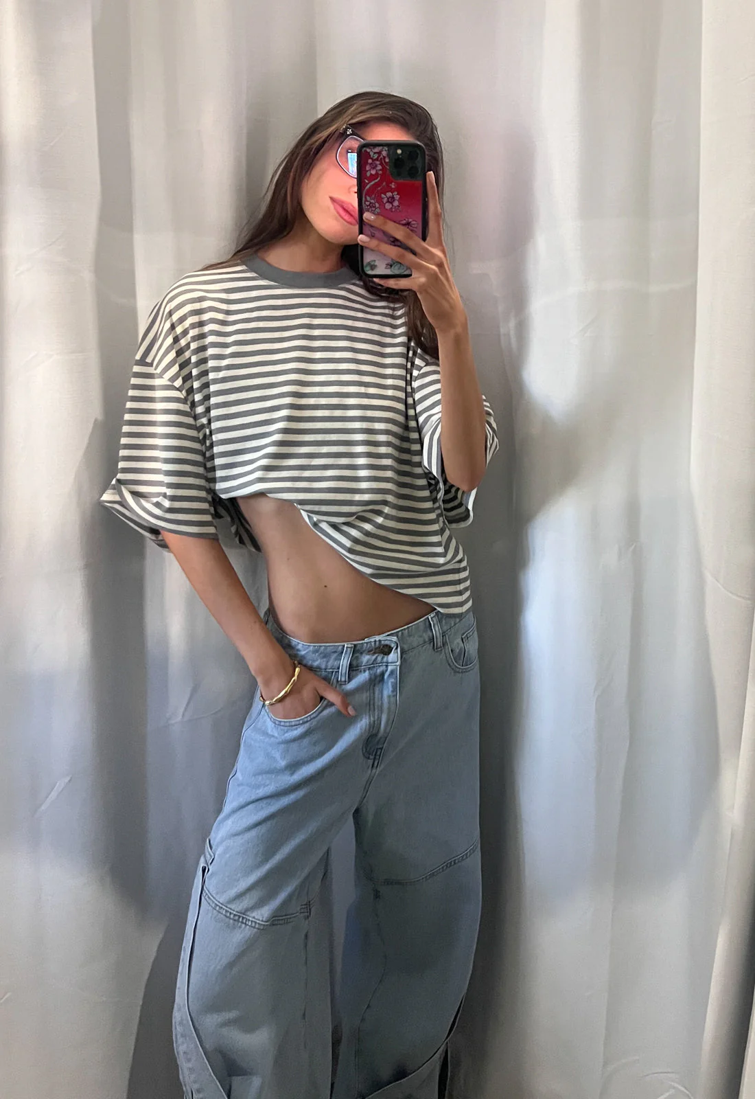 BLOOM SHORT SLEEVE - ASH STRIPE - Image 7