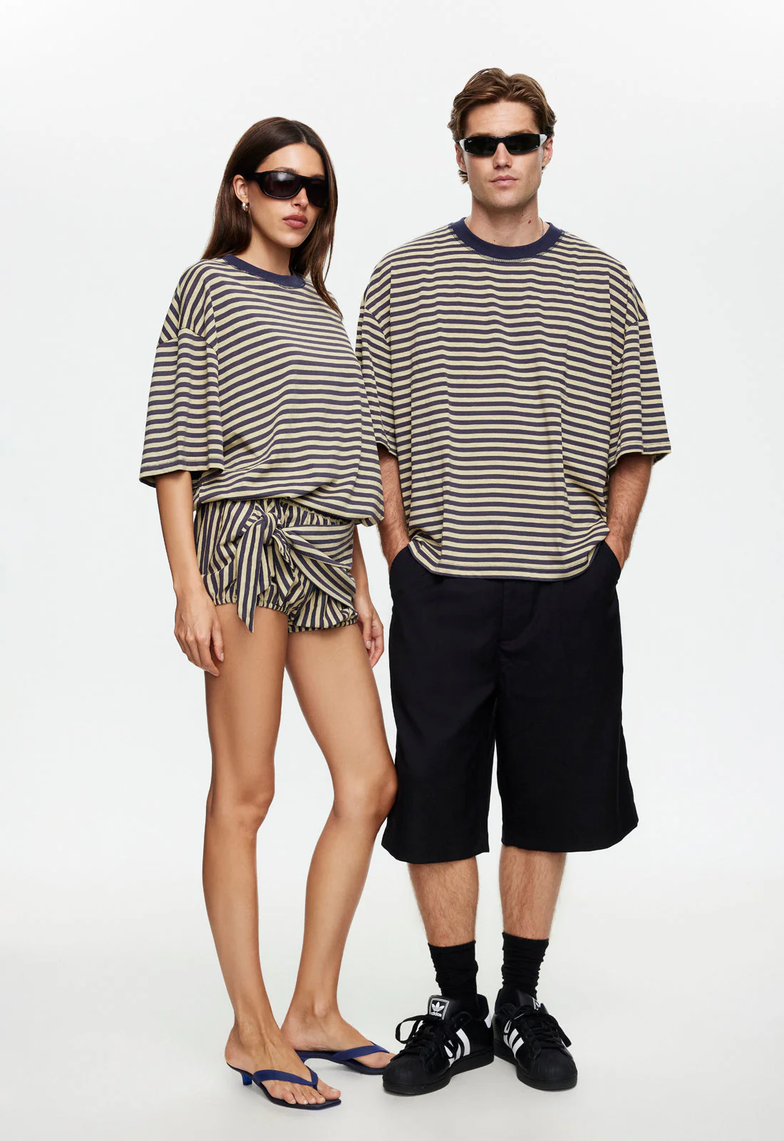 BLOOM SHORT SLEEVE - BEIGE STRIPE - Image 6