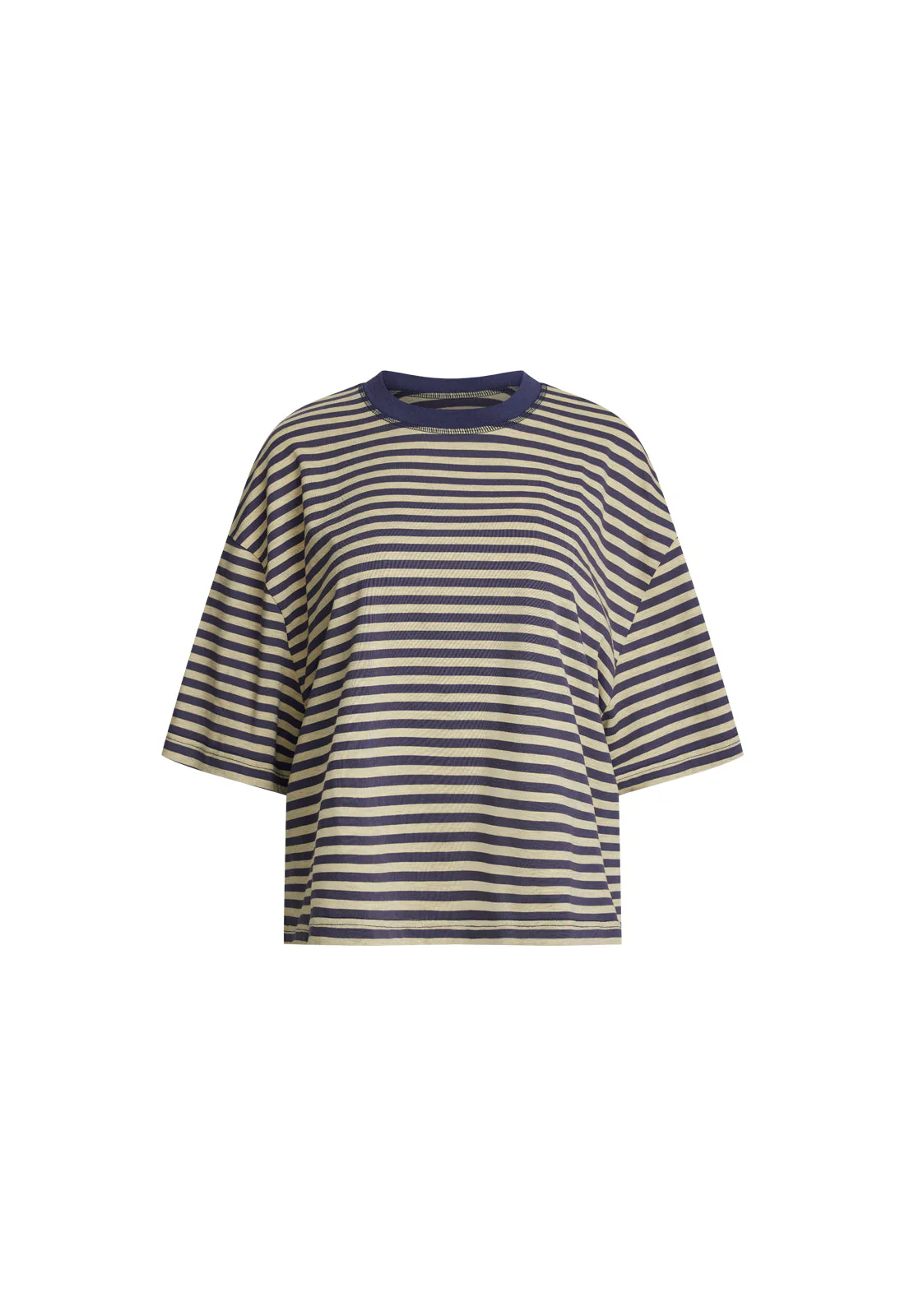 BLOOM SHORT SLEEVE - BEIGE STRIPE - Image 8