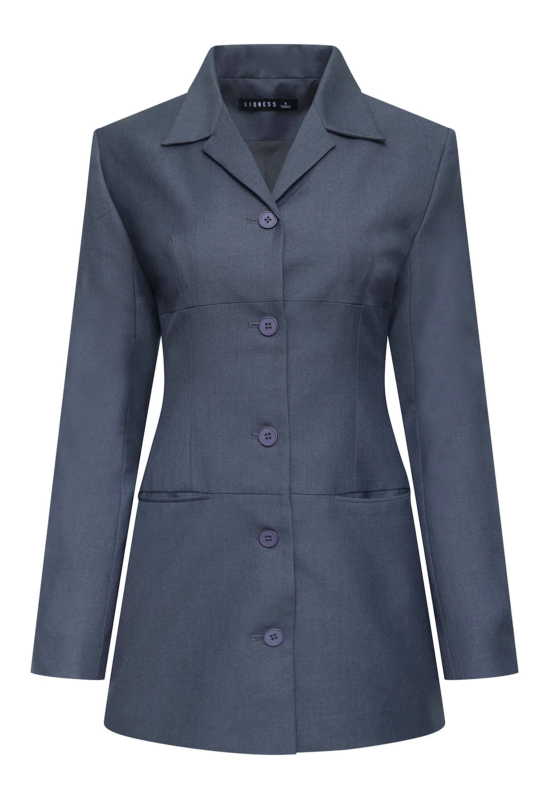 CARMELA MINI DRESS - CHARCOAL - Image 7