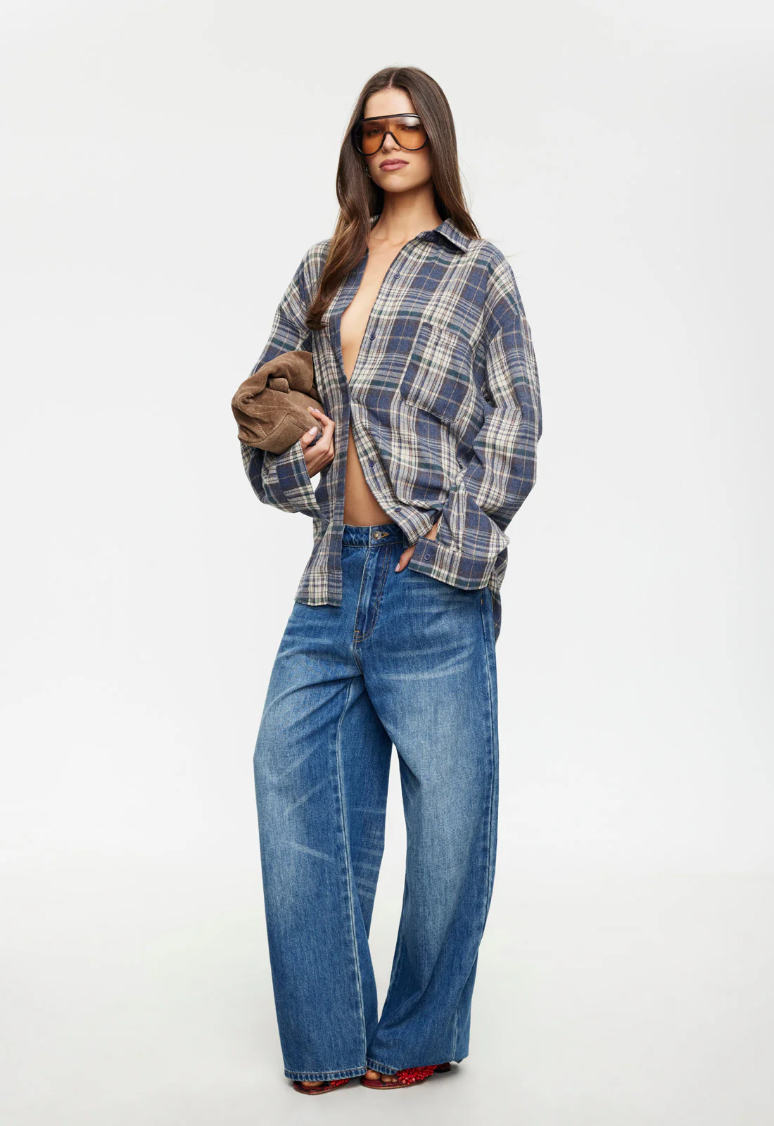 CLARITY SHIRT - ASH PLAID - Image 3