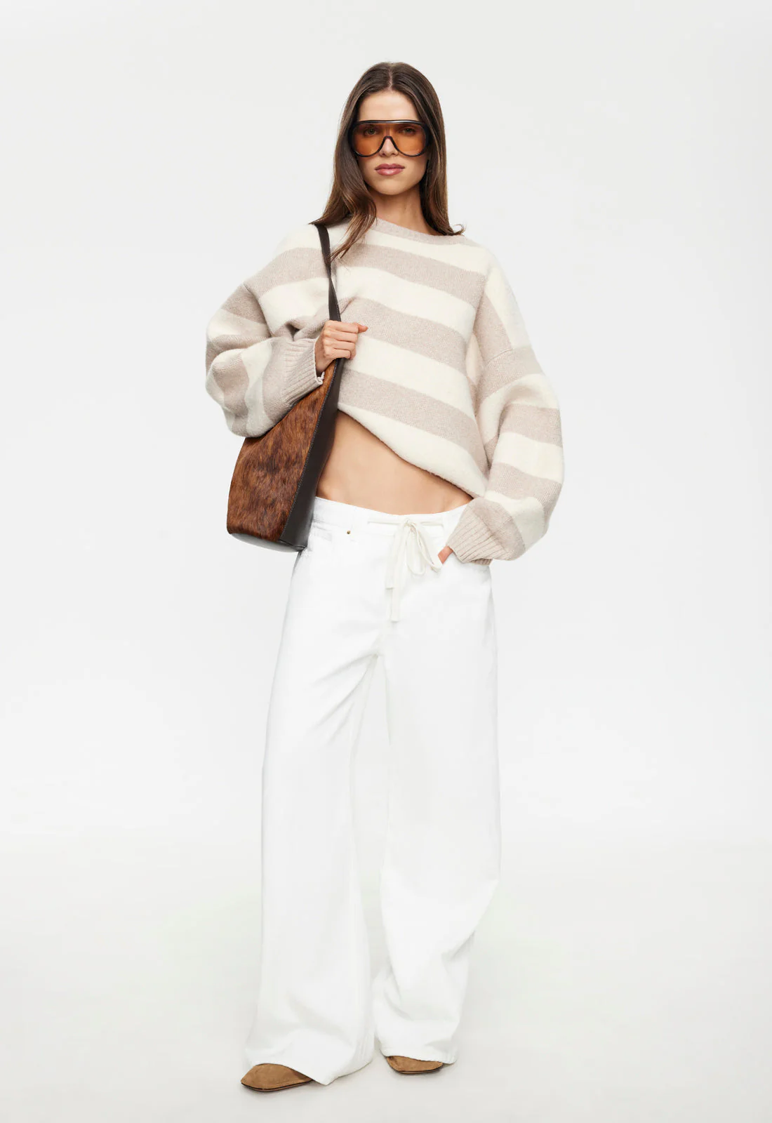 DOLCE KNIT - SAND STRIPE