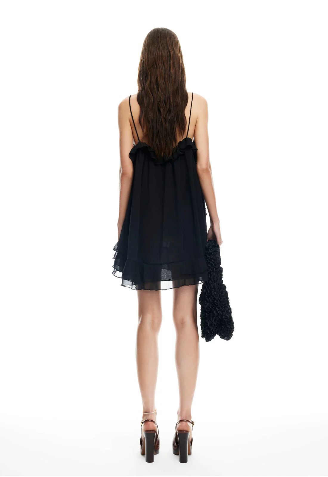 ETHEREAL MINI DRESS - OBSIDIAN - Image 5