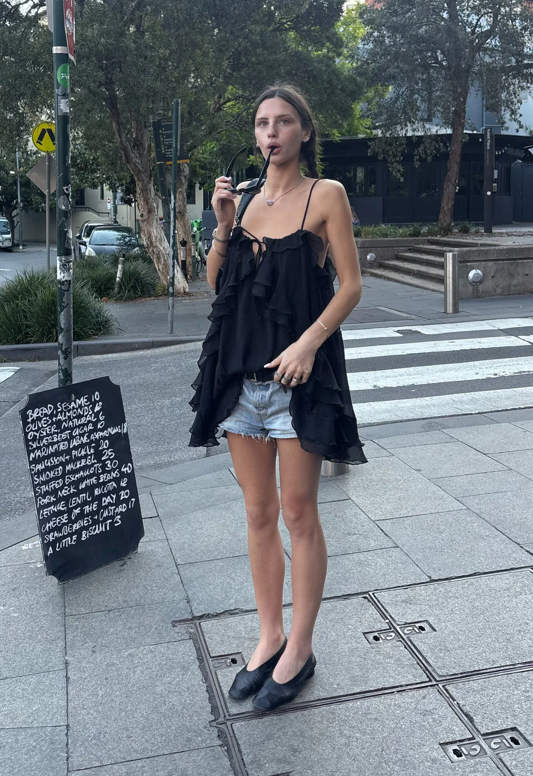 ETHEREAL MINI DRESS - OBSIDIAN - Image 6