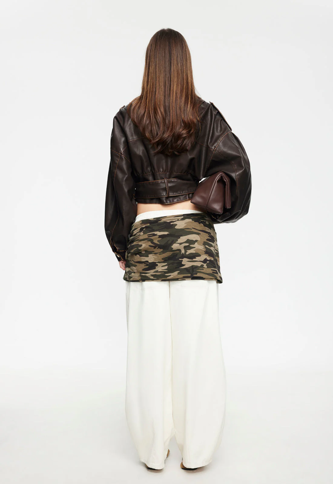 GIGI LEATHER JACKET - CHOCOLATE - Image 4