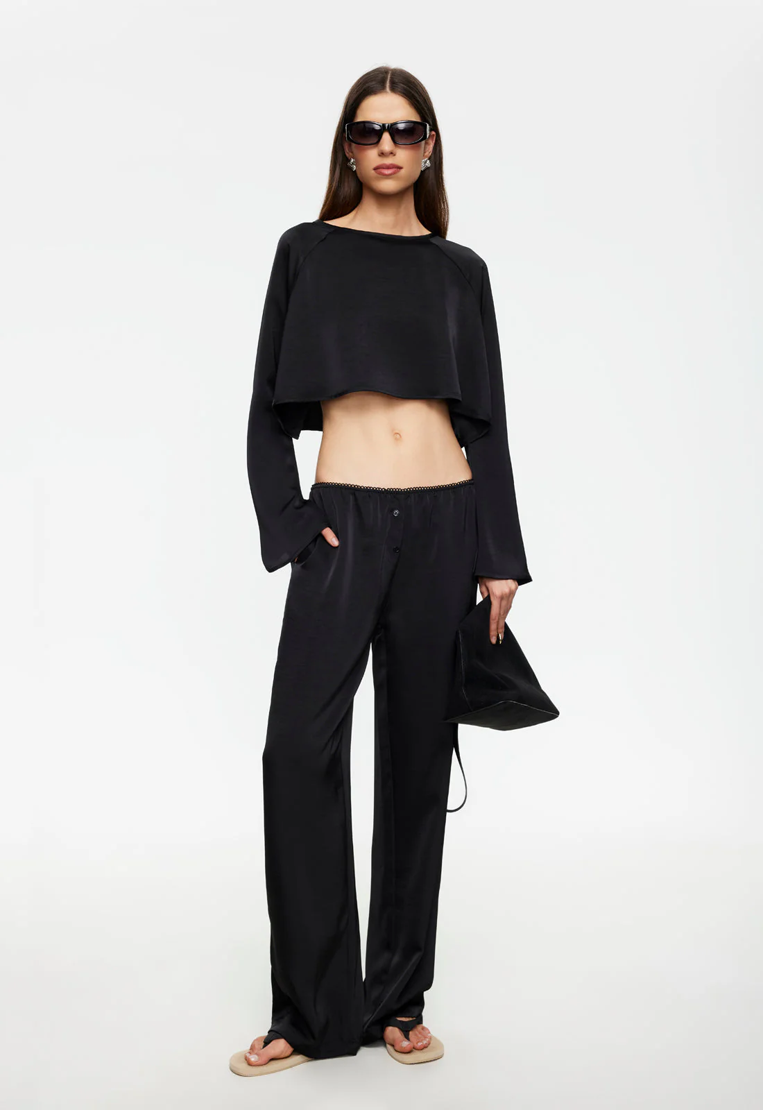 GLOSS LONG SLEEVE - NOIR