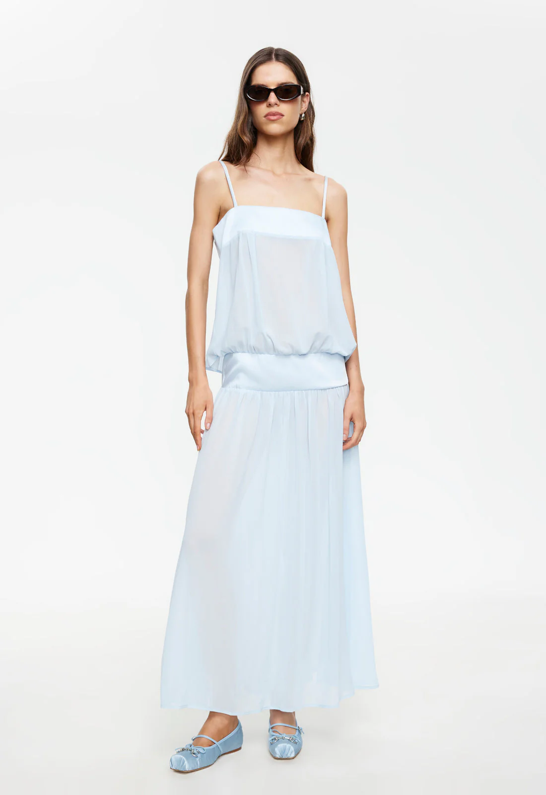GRACIA MAXI DRESS - PALE BLUE