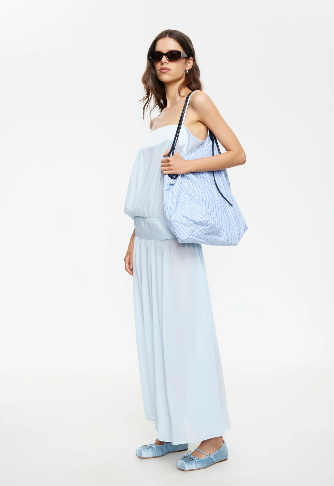 GRACIA MAXI DRESS - PALE BLUE - Image 2