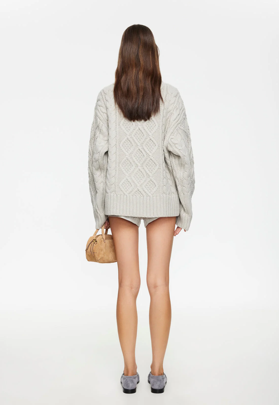 HOUSEWIFE KNIT SHORT - ASH CABLE - Image 4