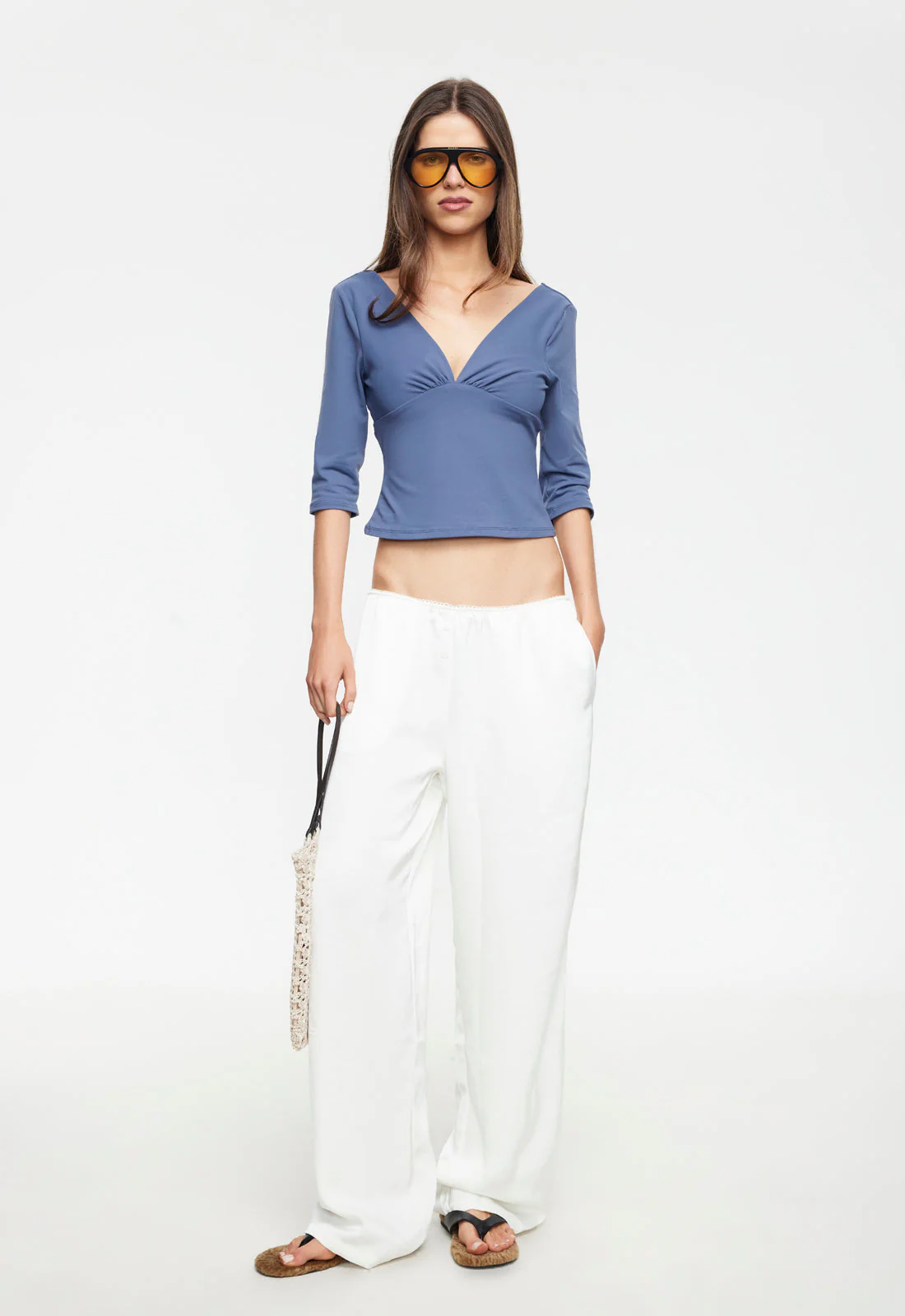 IN BLOOM PANT - PORCELAIN