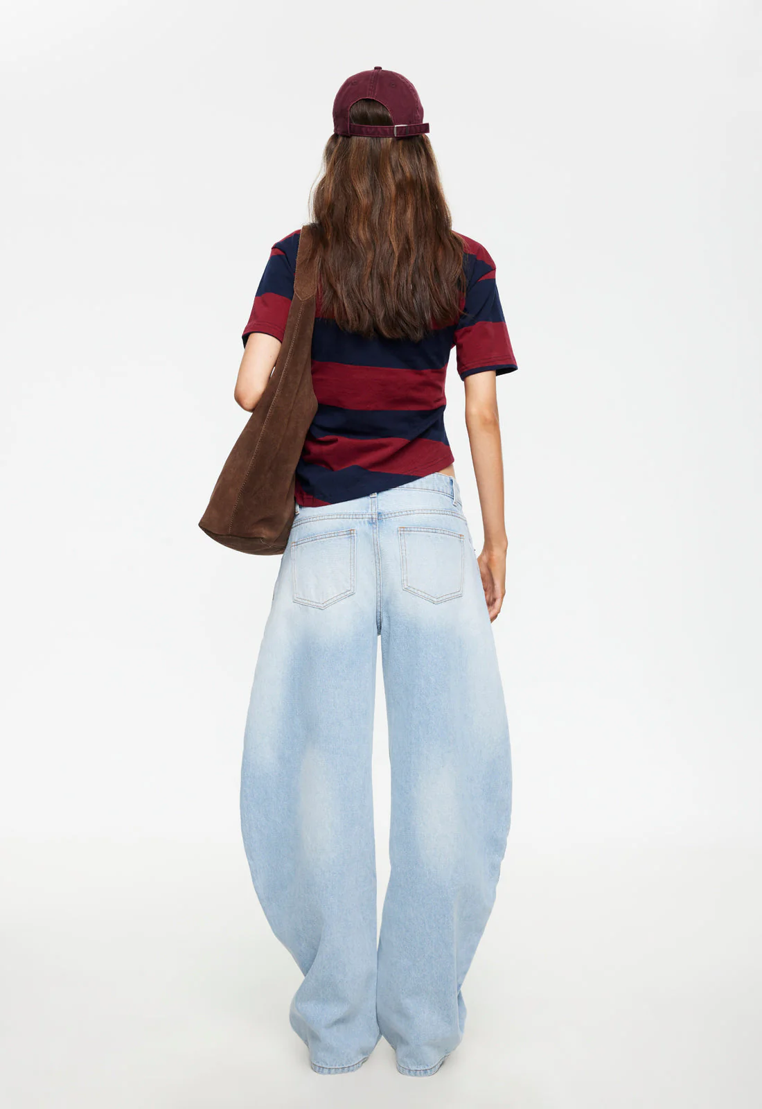 IN TRANSIT TEE - BURGUNDY STRIPE - Image 4
