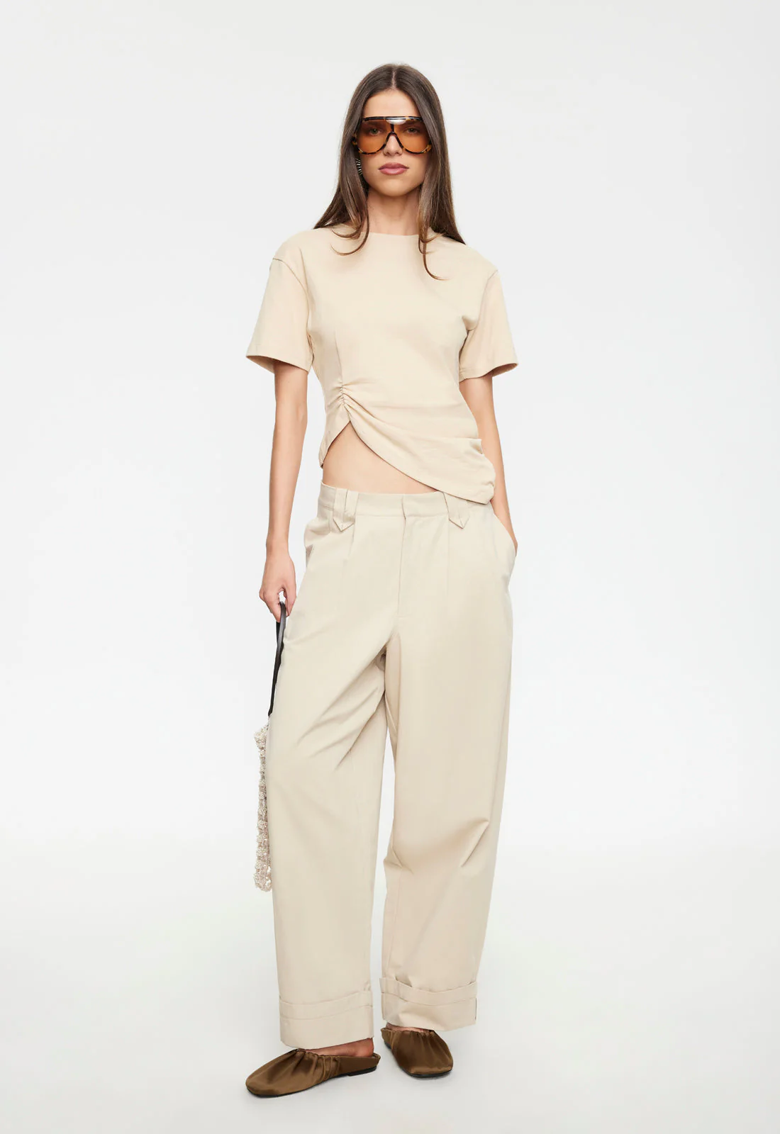 KENDALL PANT - SAND - Image 2