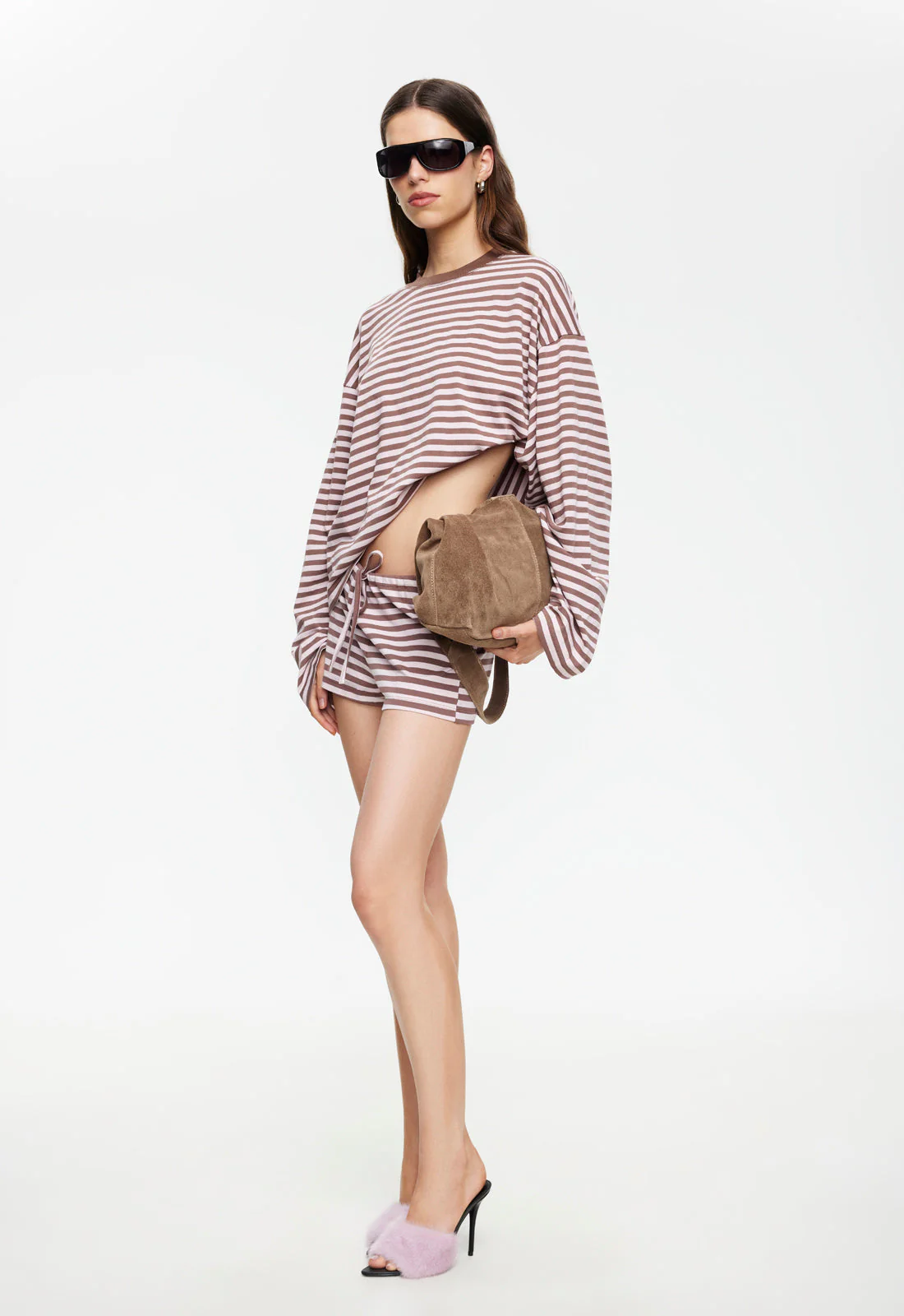 KOURT BLOOMERS - CHOCOLATE BLUSH STRIPE - Image 7
