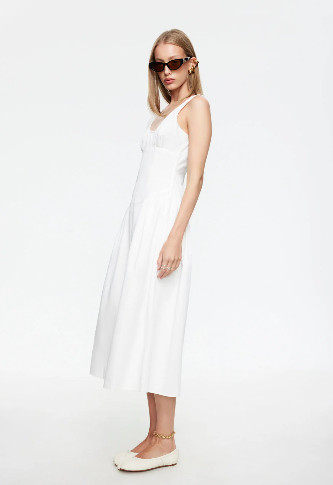 LUNA ROSA MAXI DRESS - PORCELAIN - Image 3