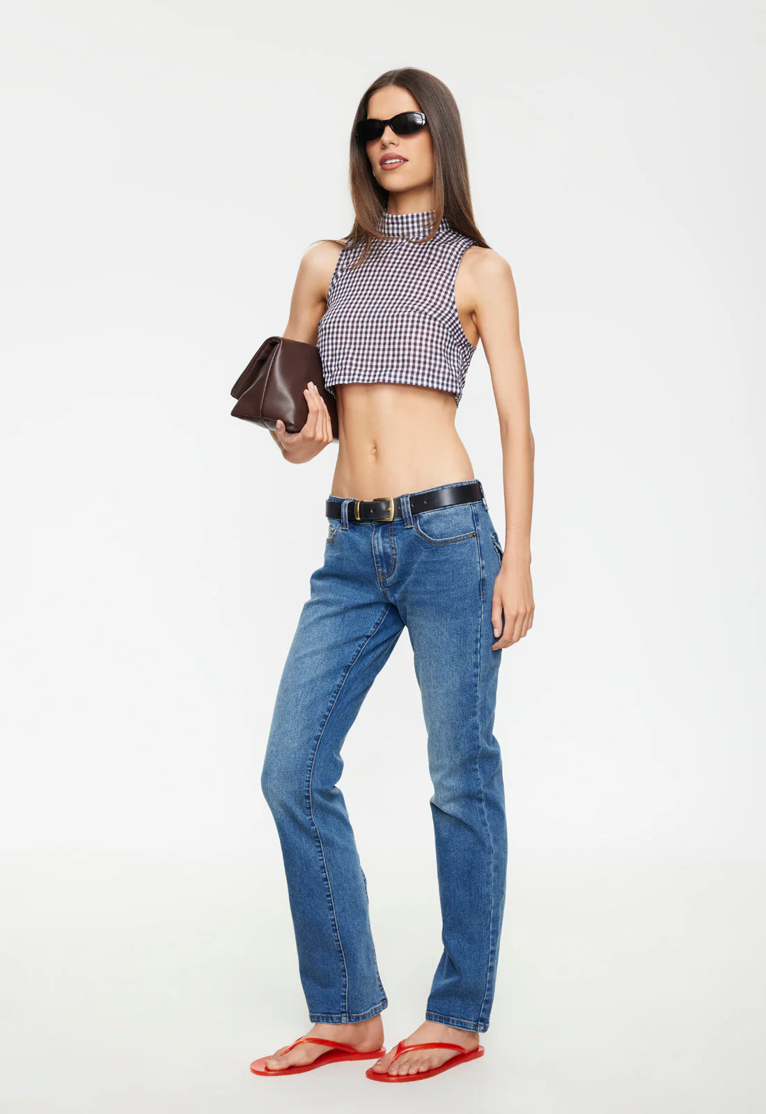 MARBELLA TOP - MIDNIGHT GINGHAM - Image 3