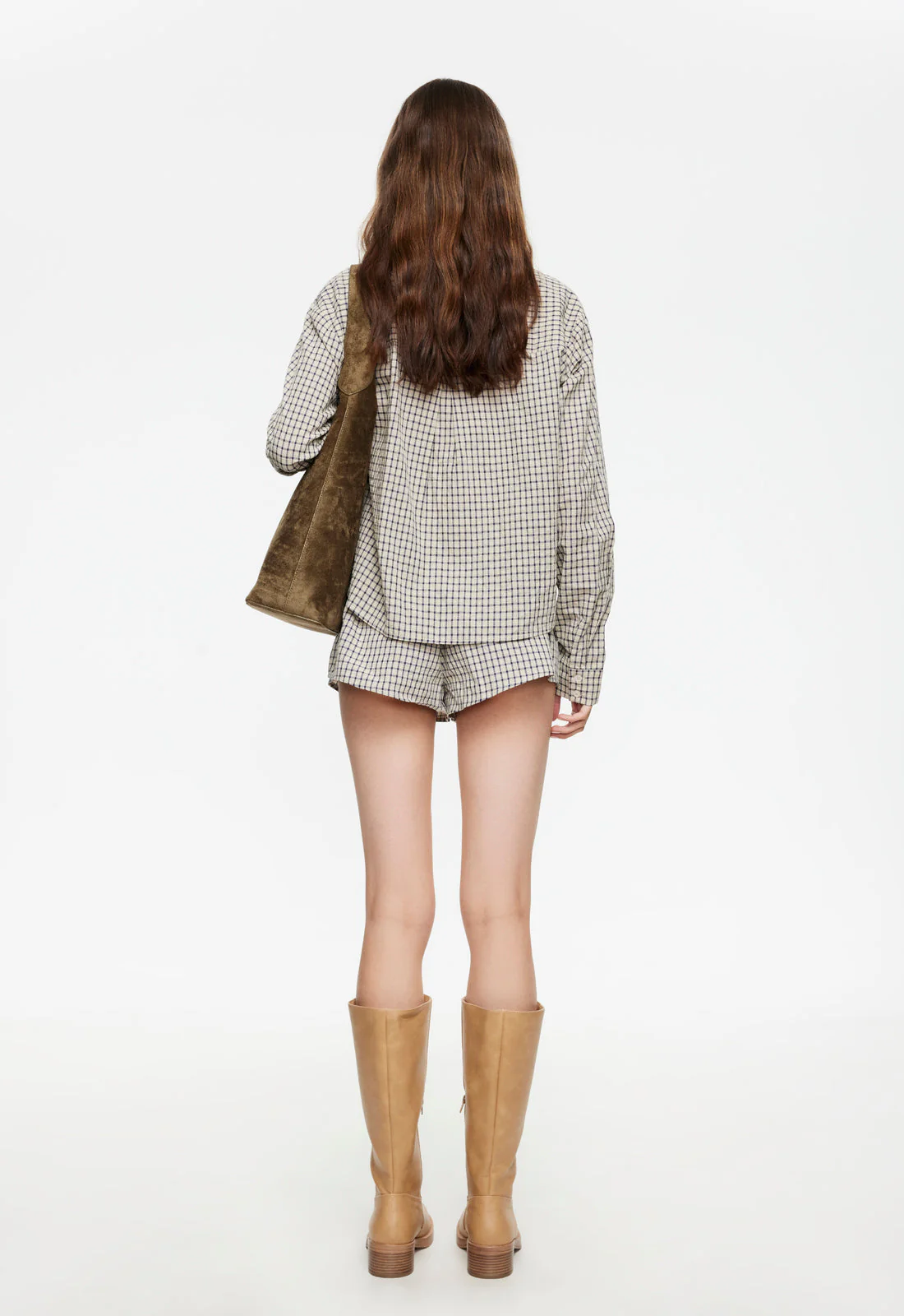 NIRVANA SHIRT - VINTAGE BEIGE PLAID - Image 4