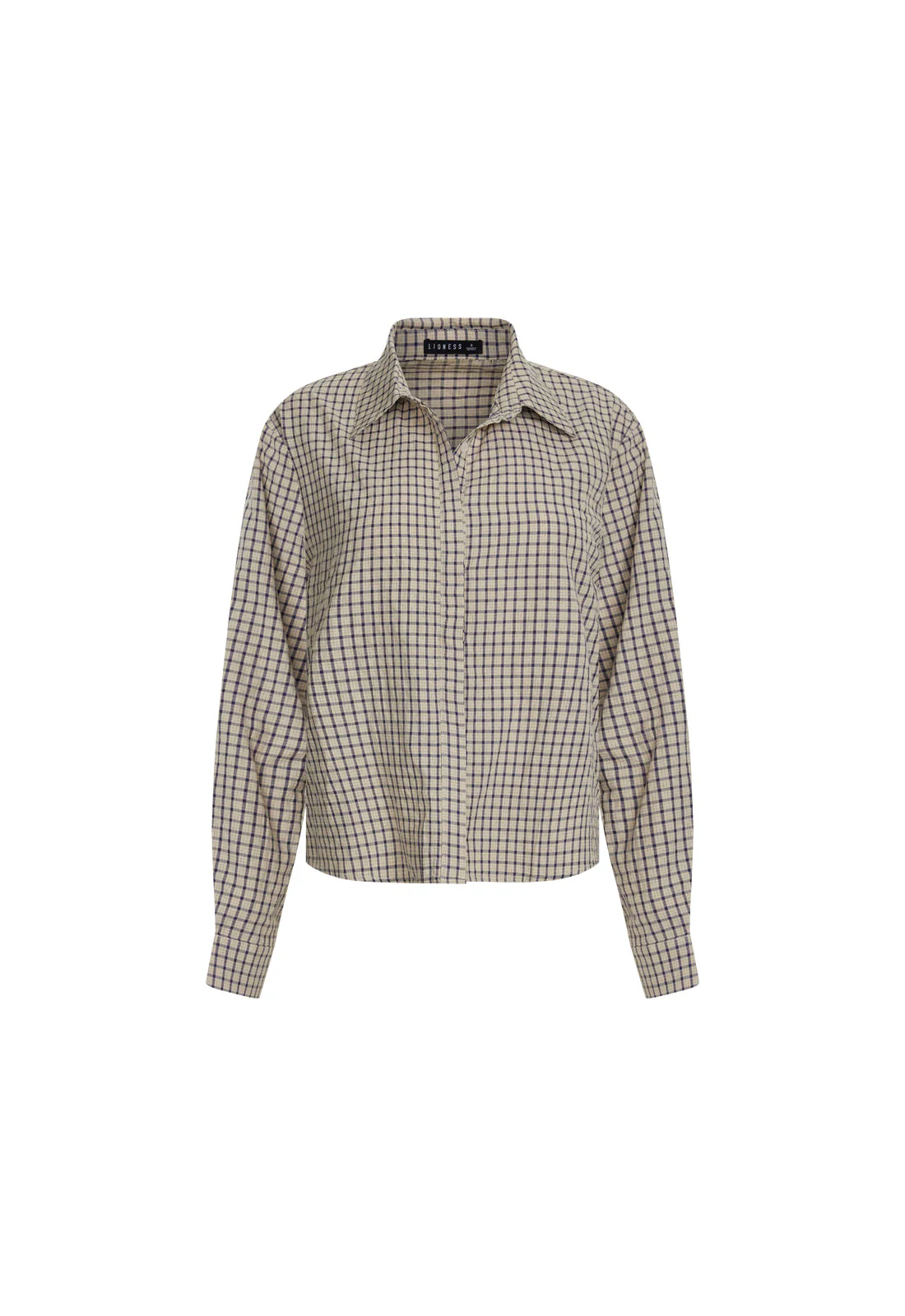 NIRVANA SHIRT - VINTAGE BEIGE PLAID - Image 5