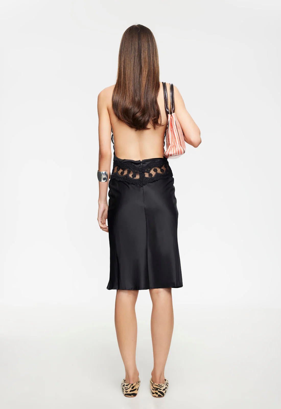 SOLANA MIDI DRESS - ONYX - Image 6