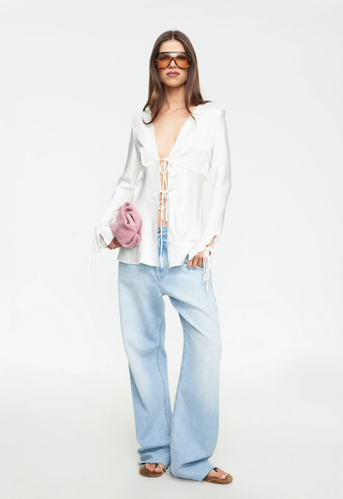 VEIL LONG SLEEVE - PORCELAIN - Image 3