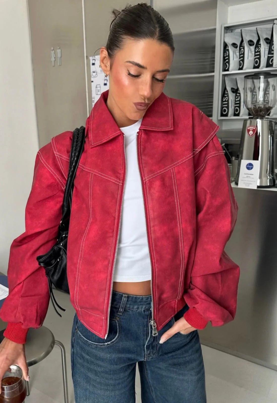 VISTA BOMBER - CRIMSON - Image 5