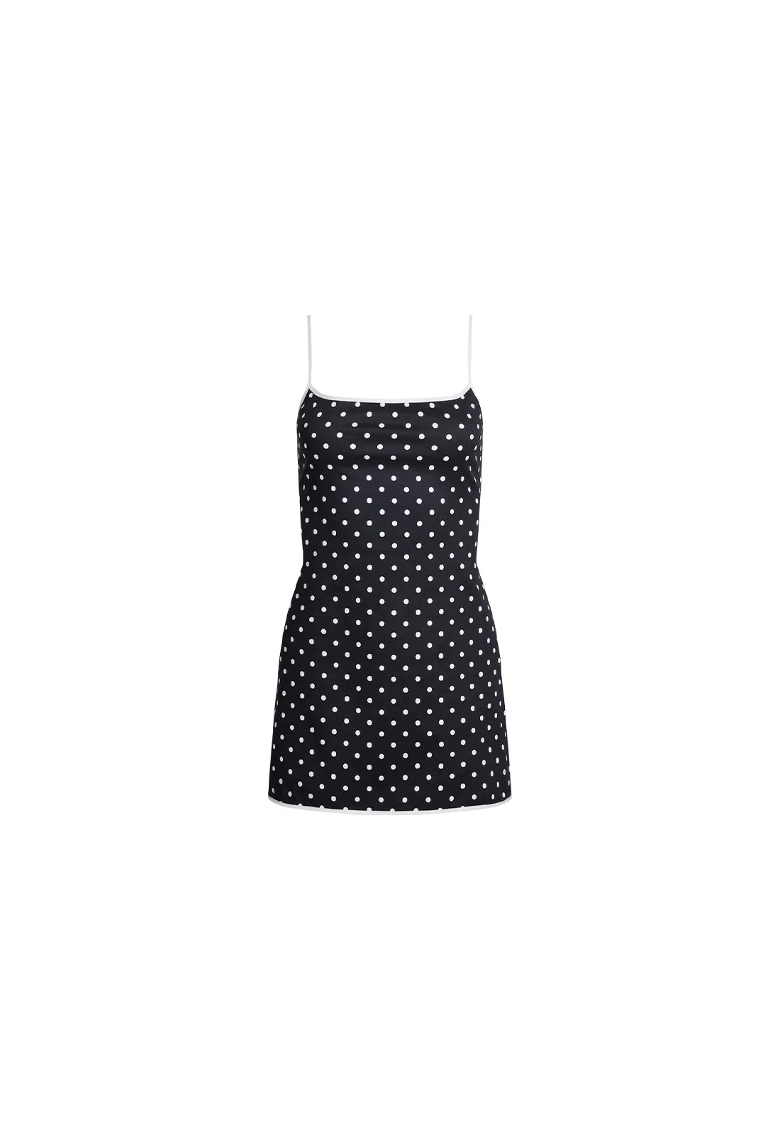 VOYAGE MINI DRESS - NOIR POLKA - Image 6